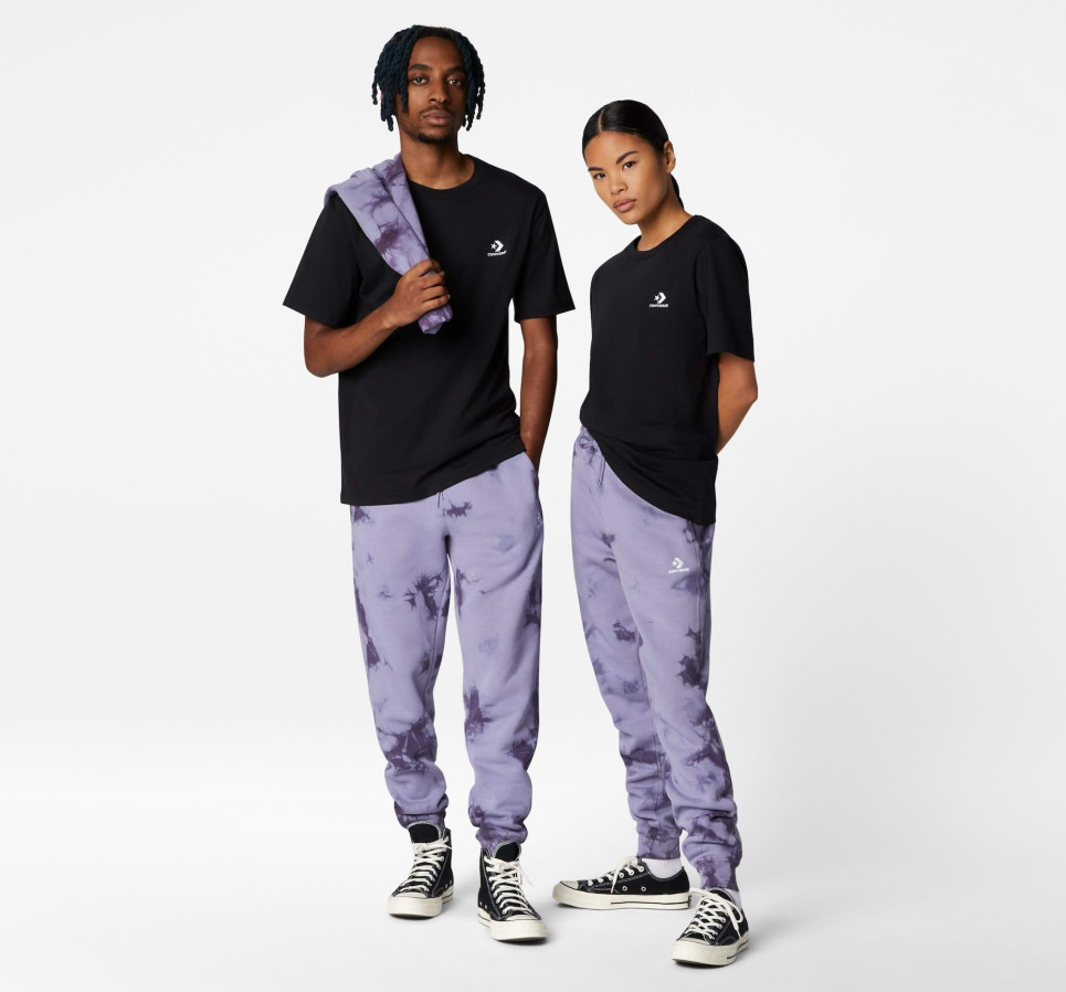 Converse Go-To Embroidered Star Chevron Tee-Black-XS
