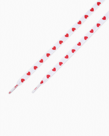45 Inch Heart Print Laces