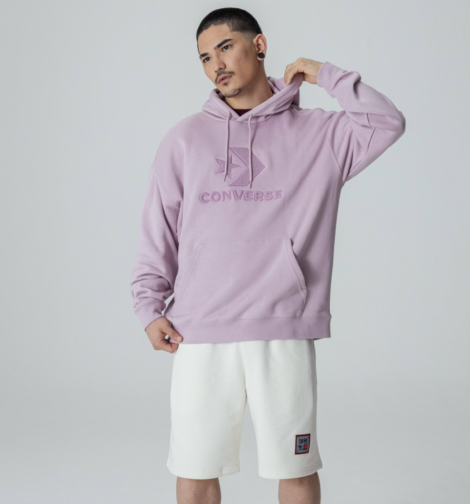 Converse Go-To Star Chevron Loose-Fit Pullover Hoodie