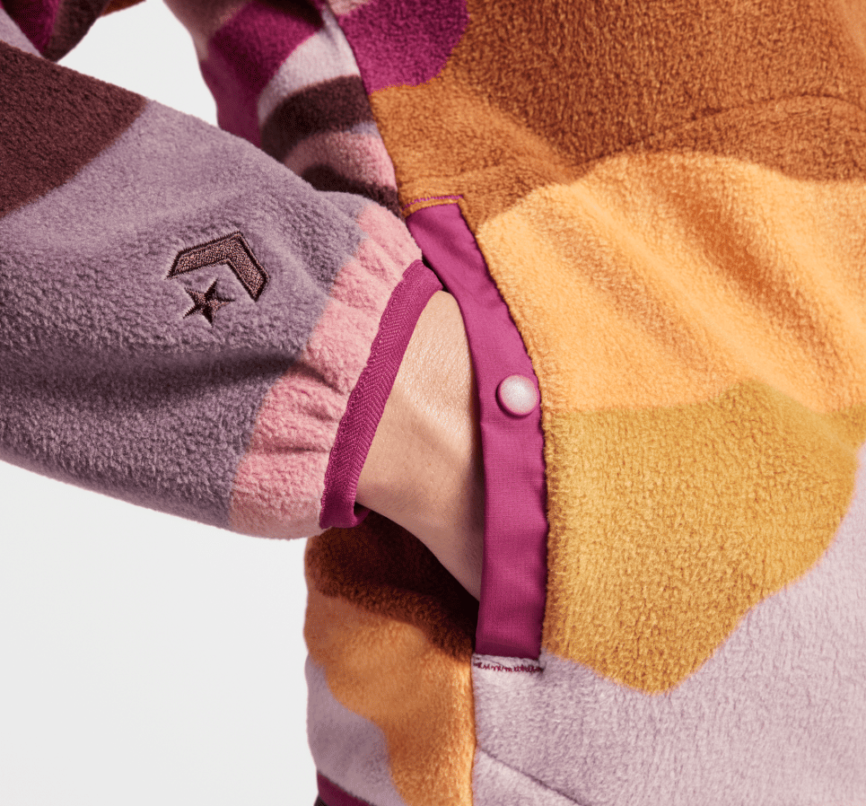 Counter Climate Polar Fleece Abstract Half-Zip Popover