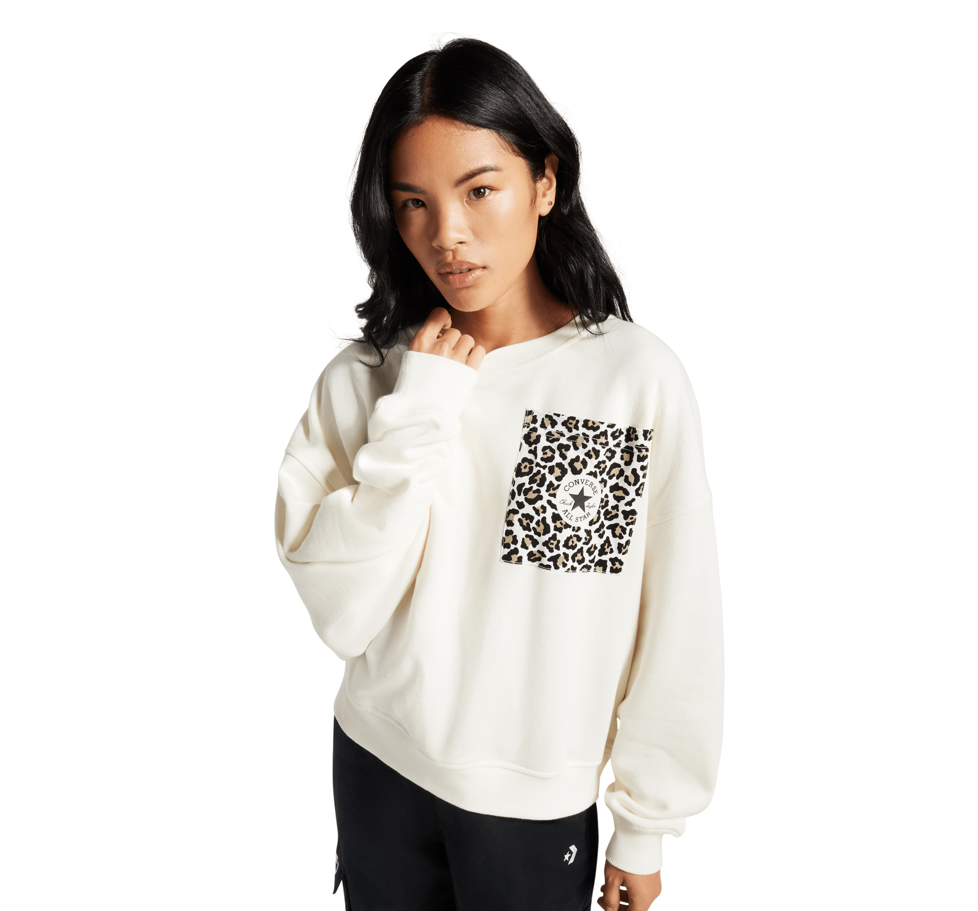 Leopard Crew Sweater