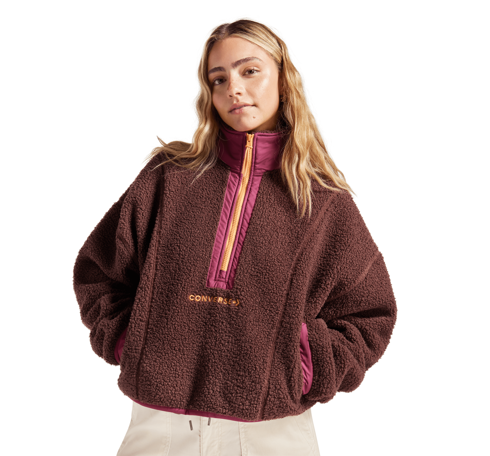 Sherpa Half Zip Top