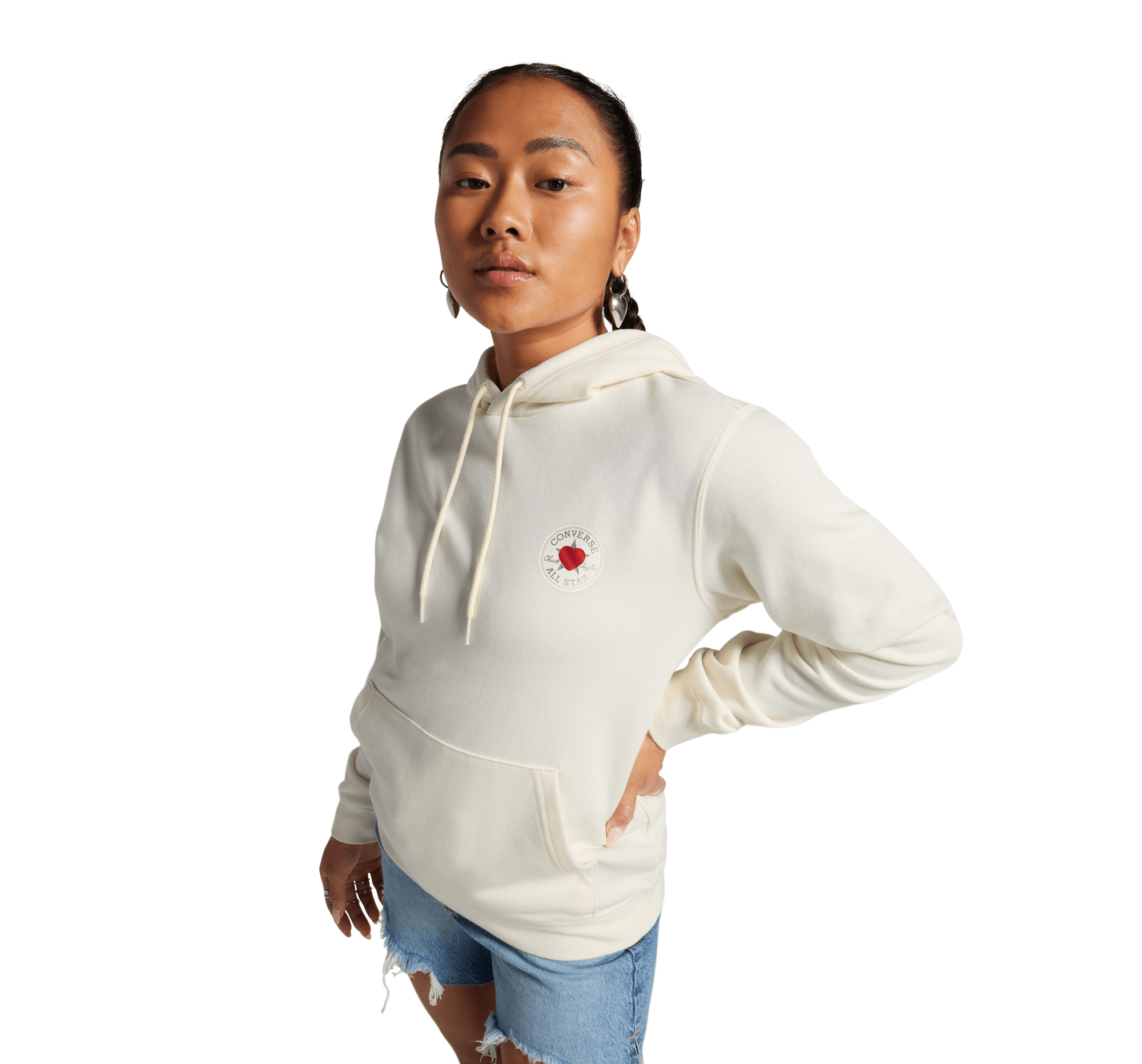 Y2K Heart Pullover Hoodie