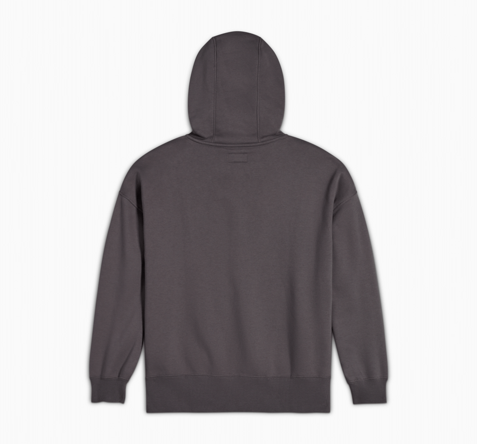 Heart Tattoo Full-Zip Oversized Hoodie