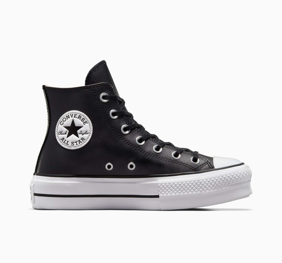Chuck Taylor All Star Lift Platform Leather-Black-36