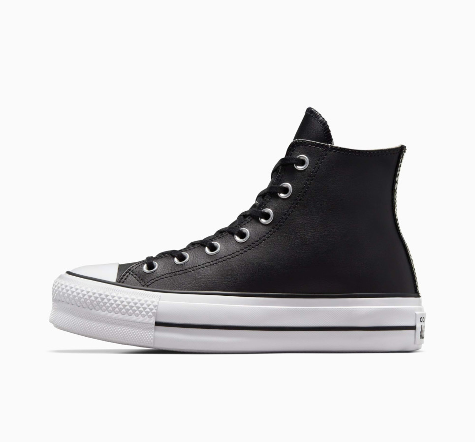 Chuck Taylor All Star Lift Platform Leather-Black-36