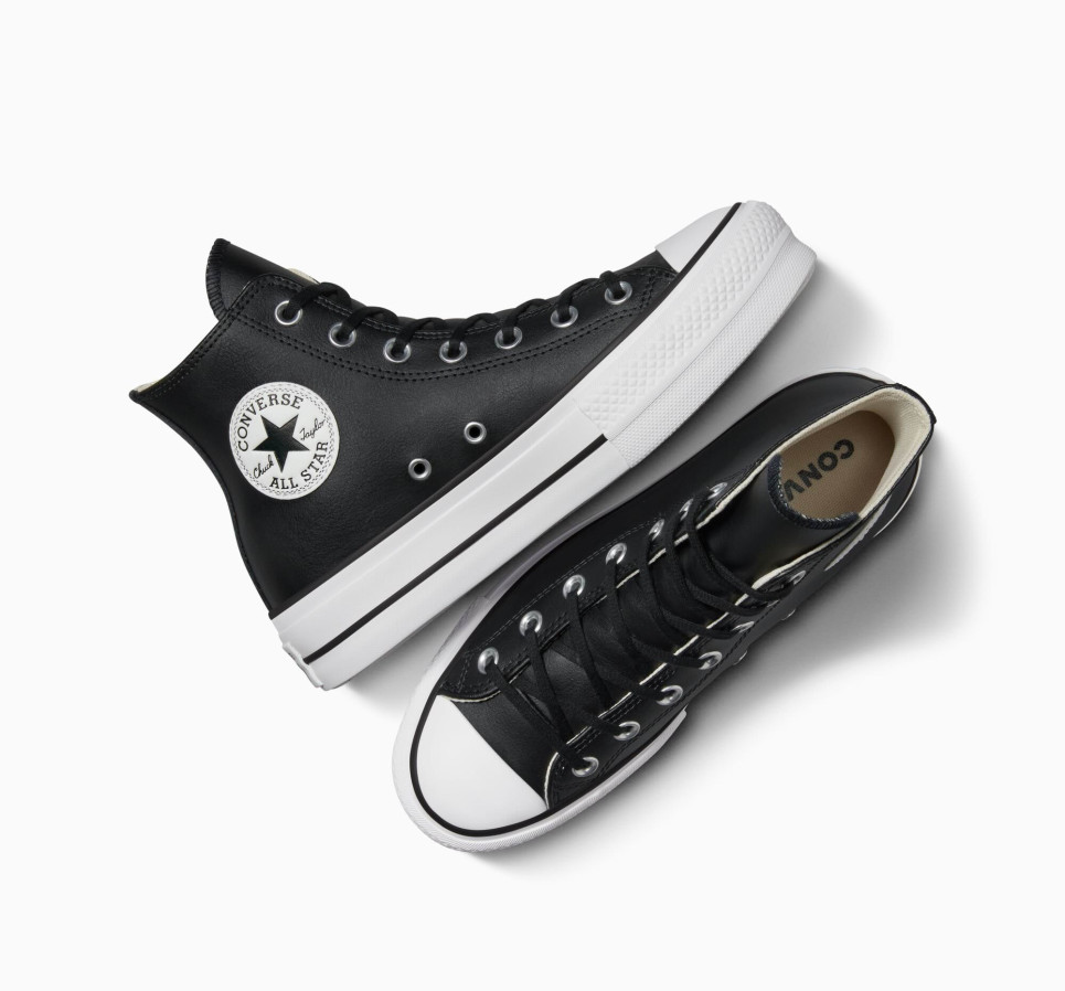 Chuck Taylor All Star Lift Platform Leather-Black-36