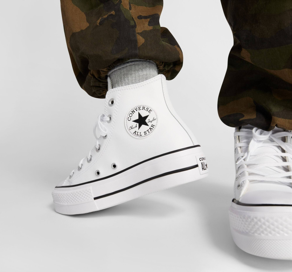 Chuck Taylor All Star Lift Platform Leather-White-36