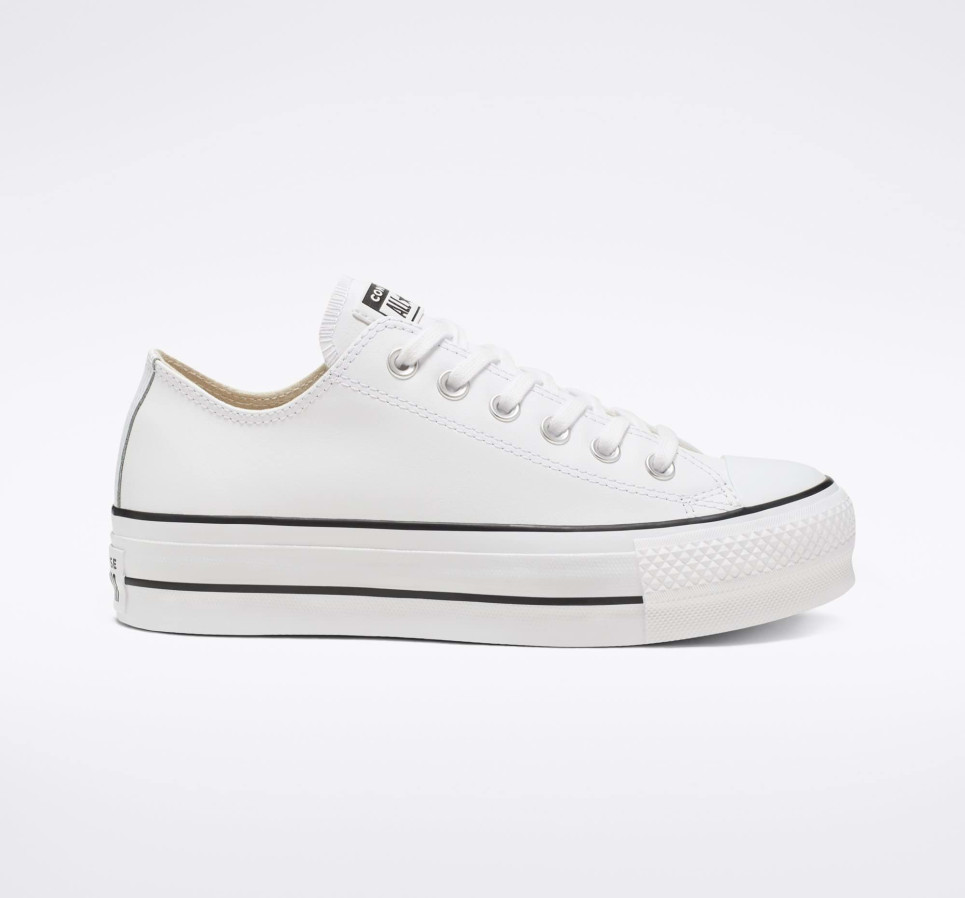 Chuck Taylor All Star Lift Platform Leather-35-White