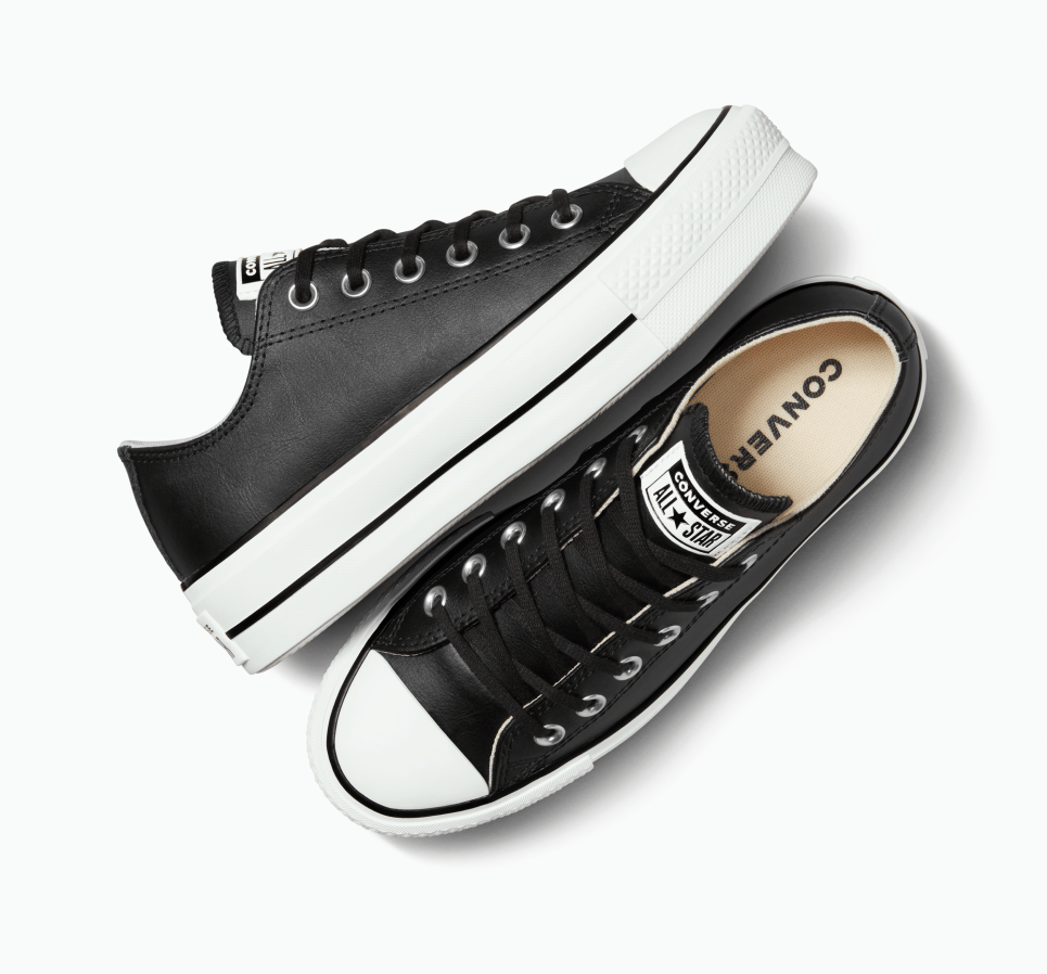 Chuck Taylor All Star Platform Lift Leather-36-Black
