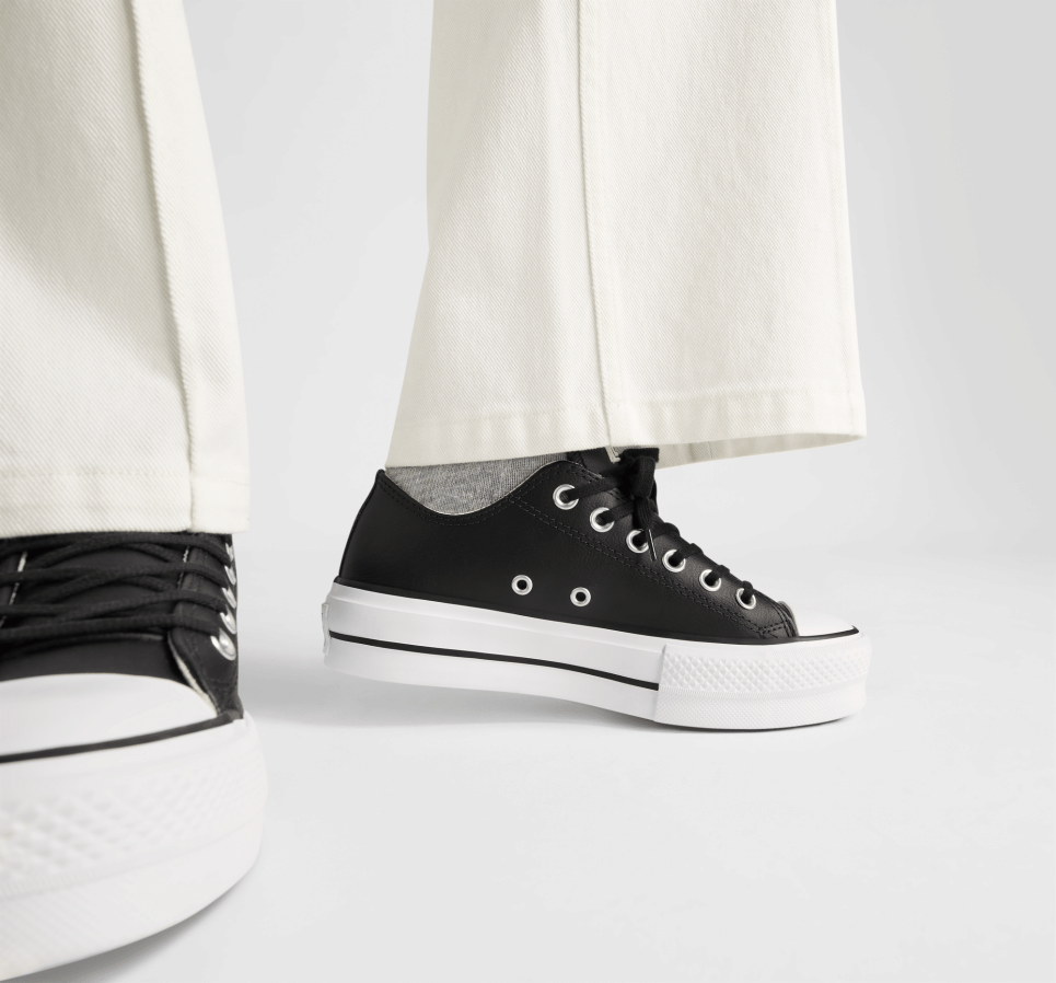 Chuck Taylor All Star Platform Lift Leather-36-Black