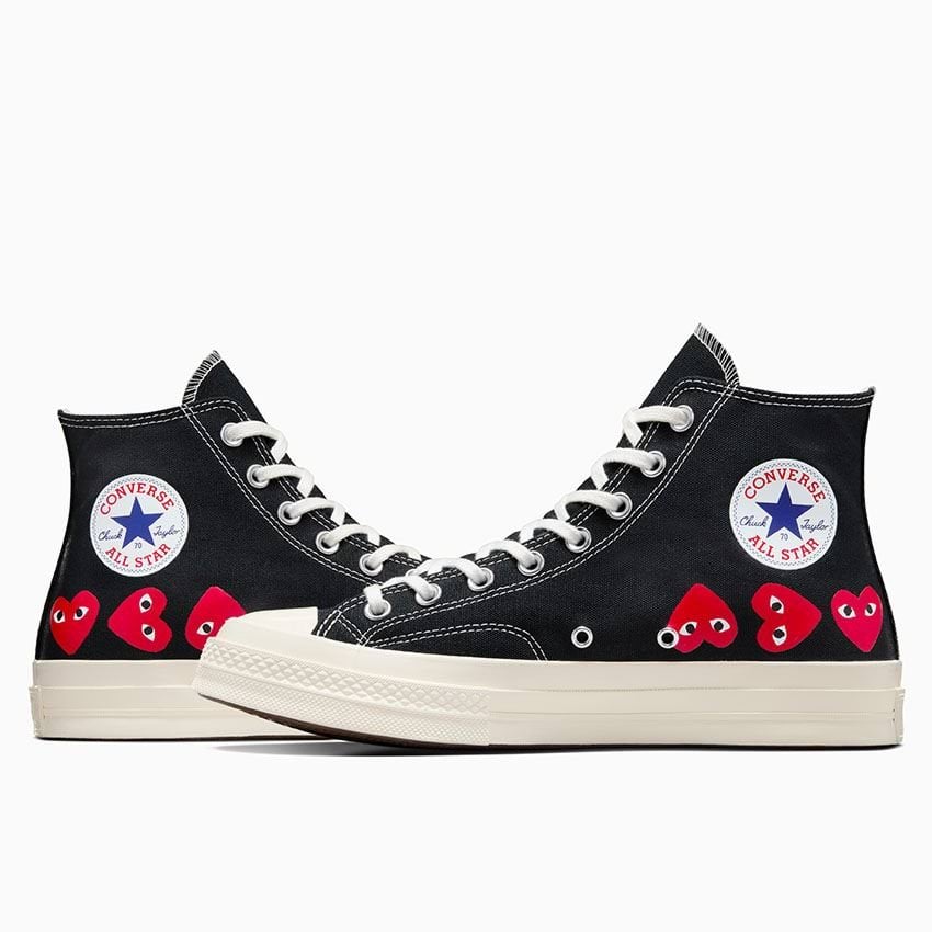 Converse x Comme des Garçons PLAY Chuck 70 Multi Heart-Black-36