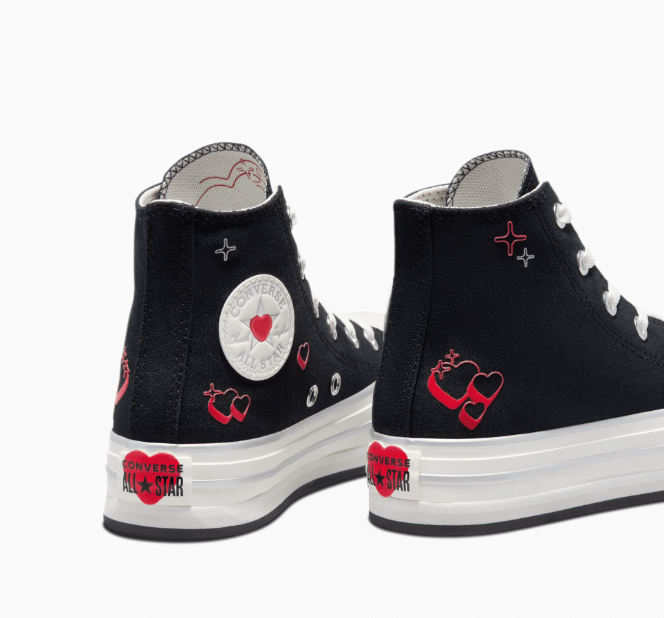 Chuck Taylor All Star EVA Lift Platform Y2K Heart