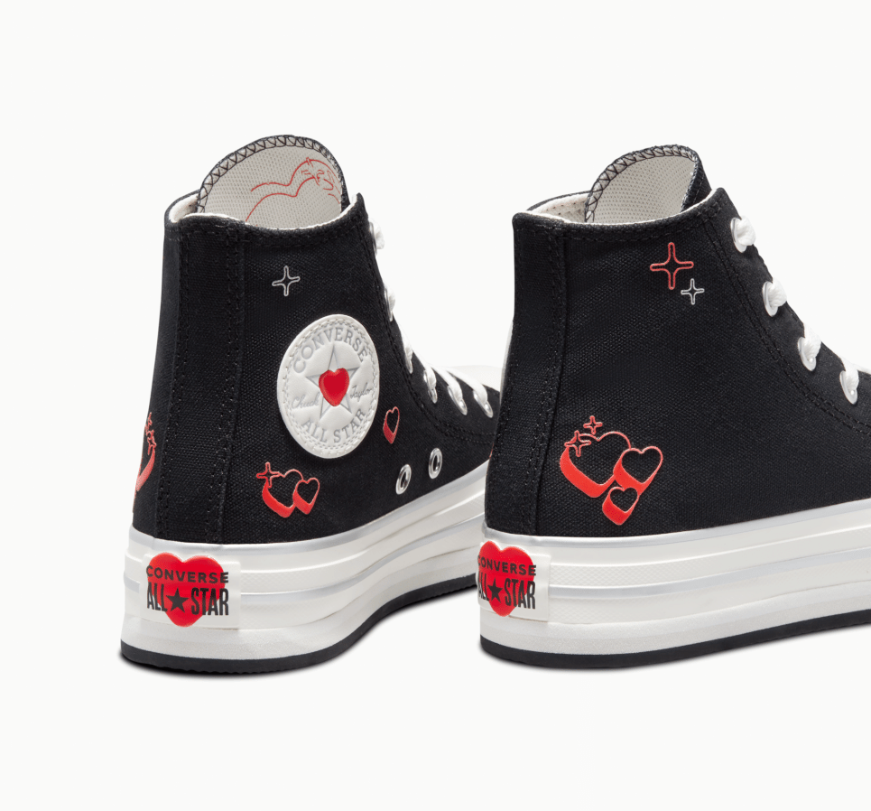 Chuck Taylor All Star EVA Lift Platform Y2K Heart