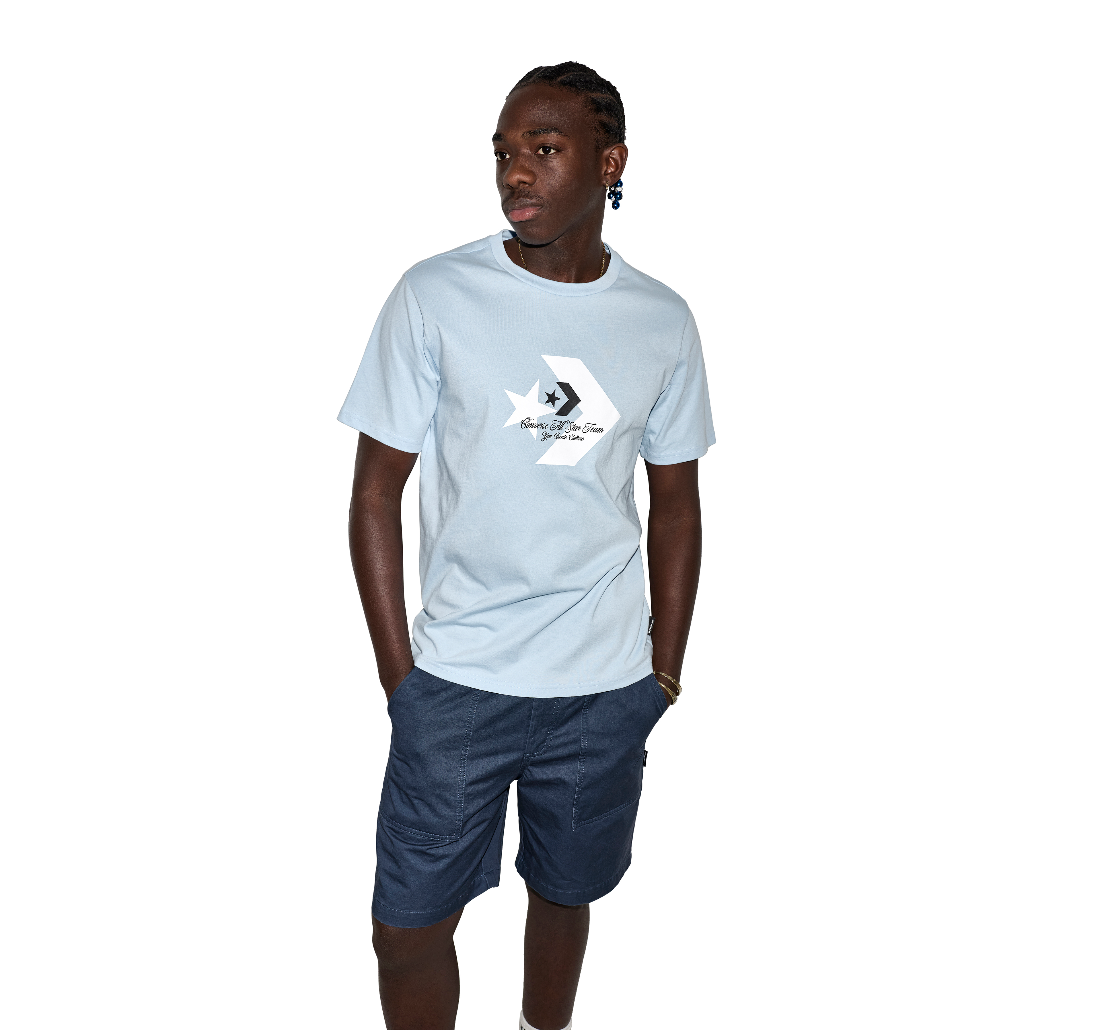 Star Chevron Script Tee