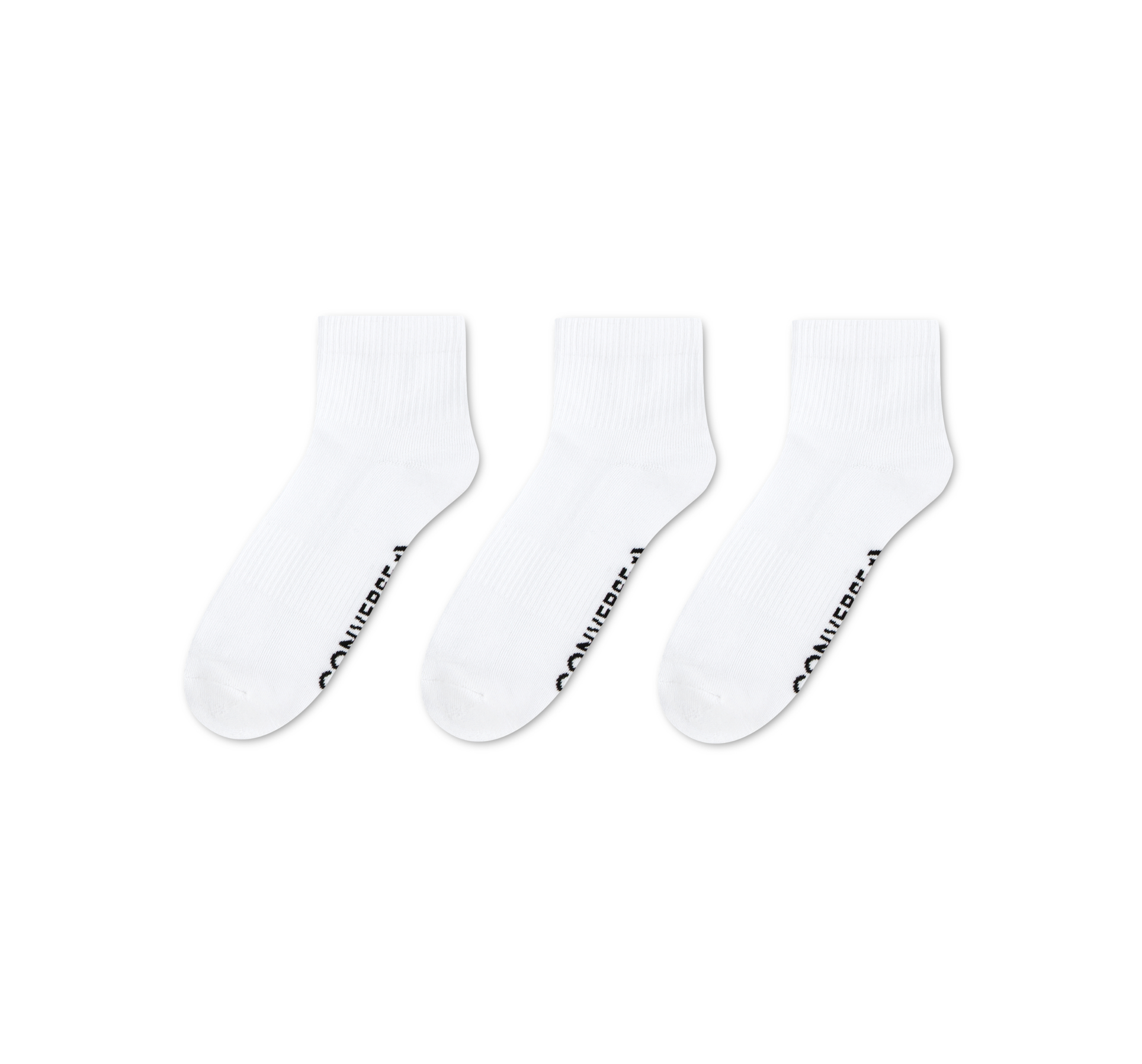3-Pack Wordmark Quarter Socks