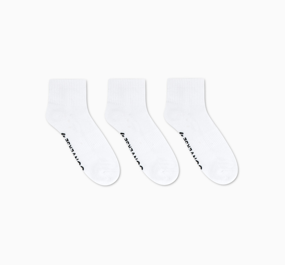 3-Pack Wordmark Quarter Socks