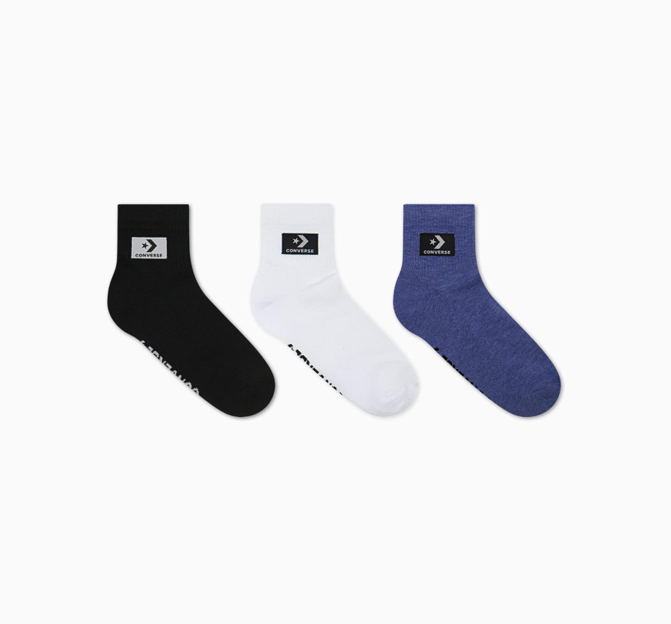 3-Pack Stacked Patch Logo Star Chevron Socks