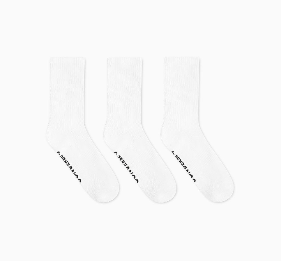 3 Pack Wordmark Half-Crew Socks